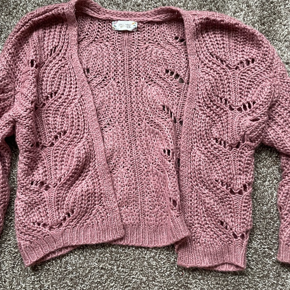 Pink cardigan